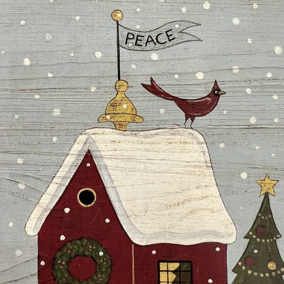 LANG Peace Birdhouse boxed Christmas cards, Artwork By Warren Kimble, 20 Cards - Picture 3 of 10